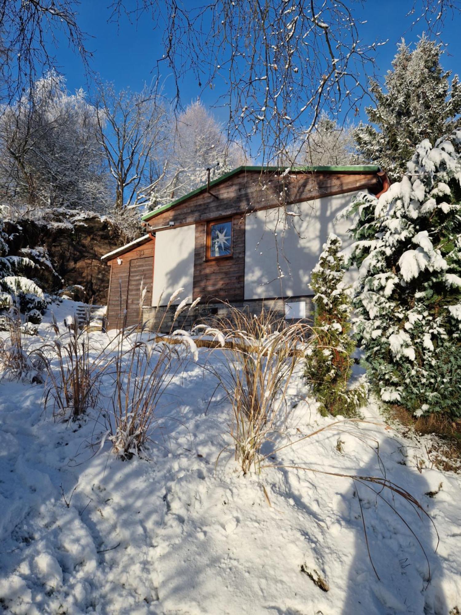 Chata Jeleni Drevenice S Vlastni Virivkou Horni Halze Exterior photo